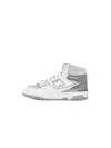 New Balance 650 High In Bianco Grigio Bianco