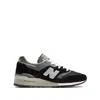 New Balance Suede Blend Sneakers Featuring Mesh Panels In Black