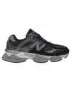 New Balance Mens Black 9060 Suede And Mesh Low-top Trainers In Black