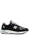 New Balance 991v2 Sneakers With Mesh Panels And Reflective Accents In Multi