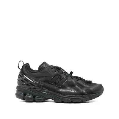 New Balance Mens Triple Black 1906 Brand-patch Leather And Mesh Low-top Trainers