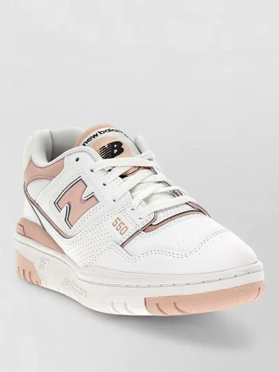 New Balance Sneakers Contrast Stitching Low Top Perforated Sole In Pink