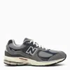 New Balance 2002 Branded Suede And Mesh Low-top Trainers In Gray
