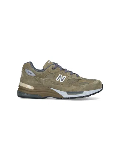 New Balance Suede And Mesh Low Top Sneakers In Multi