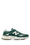 New Balance Dual Material Mesh And Suede Sneakers In Green