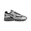 New Balance Mens Silver Metallic Green 1000 Metallic Mixed-material Trainers In Grey