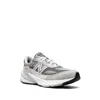 New Balance Grey Low Top Sneakers With Logo Detail In Suede And Tech Fabric Man In Grey