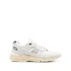 New Balance Sporty Pigskin And Mesh Sneakers With Cushioned Sole In Grey
