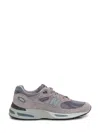 New Balance 991 V2 Mesh And Suede Low-top Sneakers In Grey