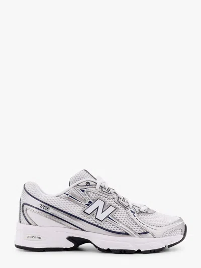 New Balance Mesh And Leather Sneakers In White