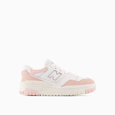 New Balance Kids' 550 Lace-up Sneakers In Pink/white