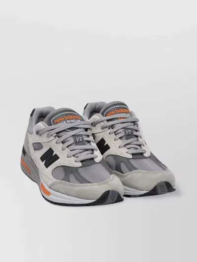 New Balance Sneakers Mesh Panel Rubber Outsole In Gray