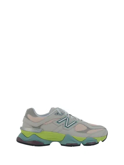 New Balance Sneakers In Moonbeam Grey/lime