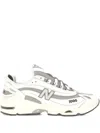 New Balance Grey Low Top Sneakers With Logo Patch On Side And Tongue And Perforated Panels In Multicolor