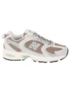 New Balance Womens Bisque Mr530 Leather And Mesh Trainers In Multicolour