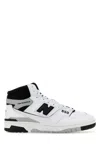 New Balance High-top Sneakers With Perforated Rubber Sole In Multicoloured