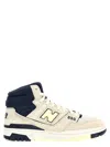 New Balance High-top Sneakers With Contrast Sole And Perforated Toe Box In Multicoloured
