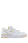 New Balance Leather Sneakers 550 Perforated Toe Rubber Sole In White