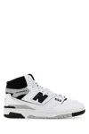 New Balance High-top Sneakers With Perforated Rubber Sole In Multicoloured