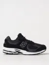 New Balance Mens Black White 2002 Logo-patch Suede And Mesh Low-top Trainers In Black