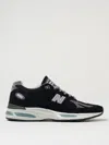 New Balance Mesh And Suede Sneakers With Reflective Accents In Blue