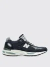 New Balance Mesh And Suede Sneakers With Reflective Accents In Blau