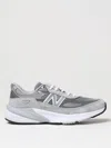 New Balance Grey Low Top Sneakers With Logo Detail In Suede And Tech Fabric Man In Grau