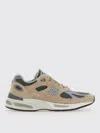 New Balance Slip-on Sneakers With Suede And Mesh In Neutral