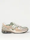 New Balance Multicolor Sneakers With Cushioned Sole And Unique Lacing In White