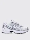 New Balance Mesh And Leather Sneakers In White