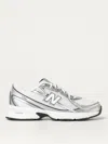 New Balance Mesh And Leather Sneakers In Weiss