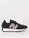 New Balance Womens Black  Leopard White 327 Suede And Mesh Low-top Trainers Eur 36.5 / 3.5 Uk In Schwarz