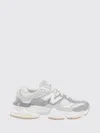 New Balance Round Toe Panelled Sneakers With Rubber Sole In Gray