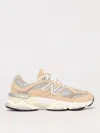New Balance '9060' Brown Sneaker With Side Logo And Chunky Sole In Natural