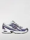 New Balance Dynamic Leather And Mesh Sneakers With Robust Cushioning In Violet