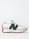 New Balance Low-profile Sneakers In Nero With Textured Accents In Weiss