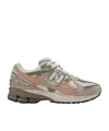 New Balance Multicolor Sneakers With Cushioned Sole And Unique Lacing In Nude