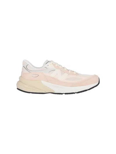New Balance Pink & Beige 'made In Usa' 990v6 Sneakers