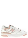 New Balance 550 Panelled Leather Sneakers In White Incense