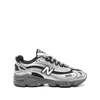New Balance Mens Silver Metallic Green 1000 Metallic Mixed-material Trainers In Silver/black