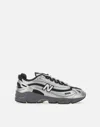 New Balance Mens Silver Metallic Green 1000 Metallic Mixed-material Trainers In Silver/black