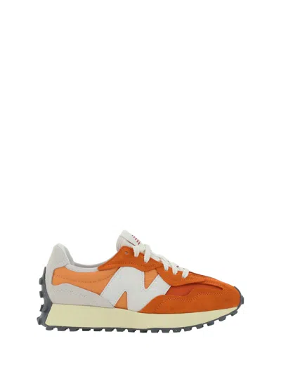 New Balance 327 Lace-up Sneakers In Orange
