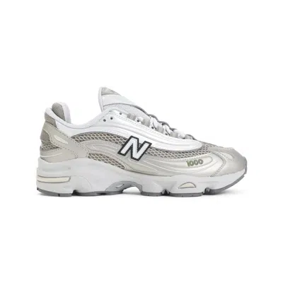 New Balance Contemporary Sneakers Featuring Mesh Panels And Reflective Accents In White