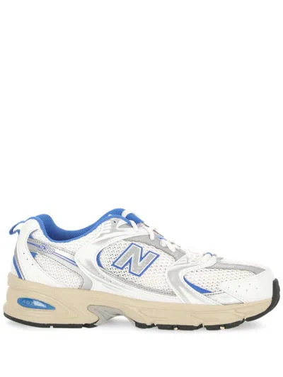 New Balance White & Blue 530 Sneakers In White/blue Oasis