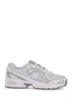 New Balance White Artificial Leather Sneaker In White