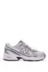 New Balance Breathable Mesh Sneakers With Durable Overlays In White