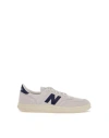 New Balance T500 Suede Low-top Sneakers In White