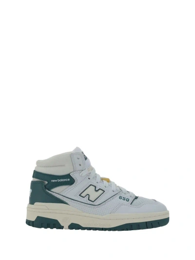 New Balance Sneakers In White/petrol