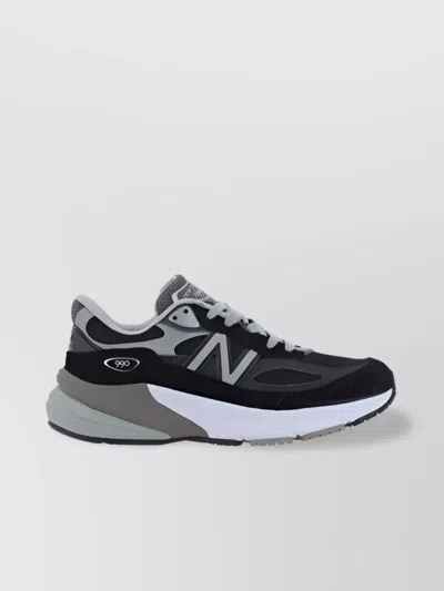 New Balance Sneakers With Contrast Sole And Mesh Upper In Black