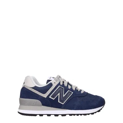 New Balance Sneakers Women Suede Blue/denim